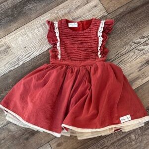 Makena Lane Girls' Ruffle Dress